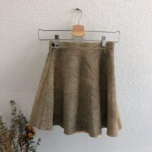 American Apparel lambskin circle skirt